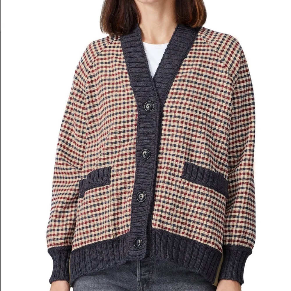 Sea New York Petra‎ Plaid Cardigan Coat